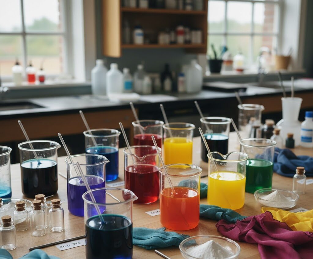 Acid dyes for textile and leather industry export quality